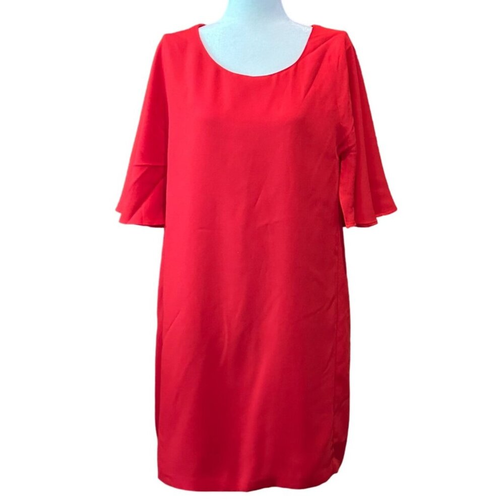 The Limited Womens Red Flutter Sleeve Dress XL